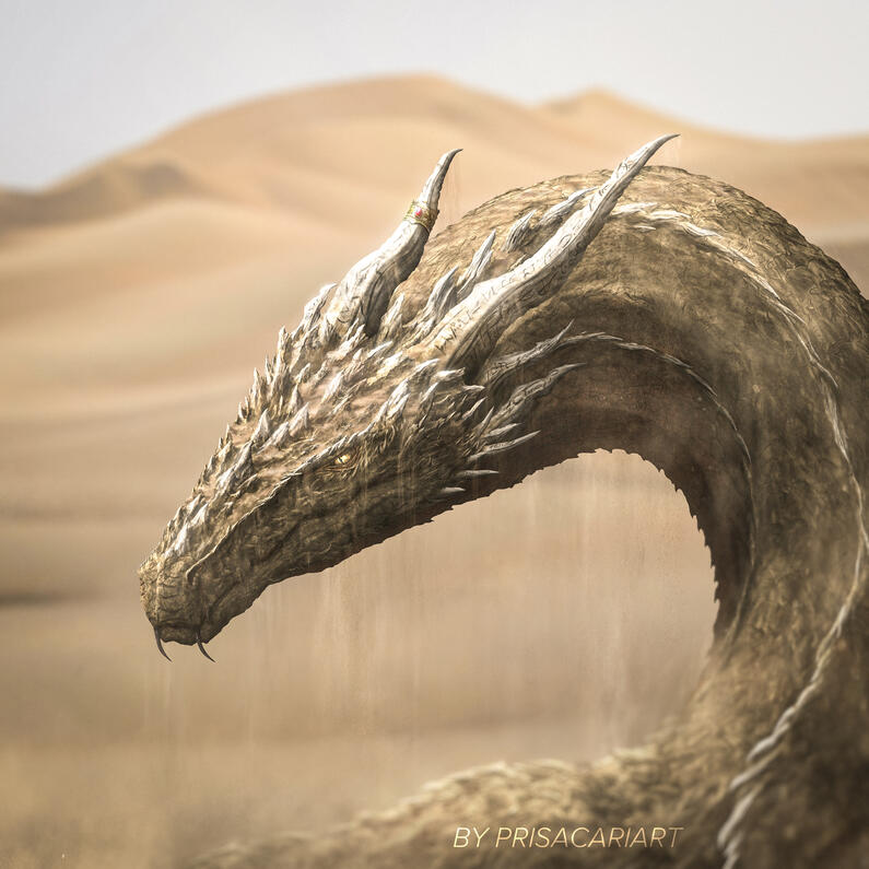 Runic Dragon Illustration
